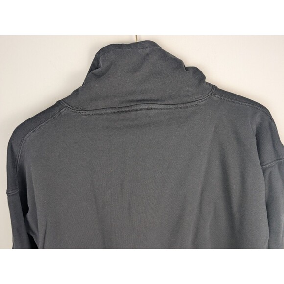 J Crew Men's Half Zip Black Pullover Sweatshirt Mens Small 100% Cotton Preppy - Picture 6 of 12